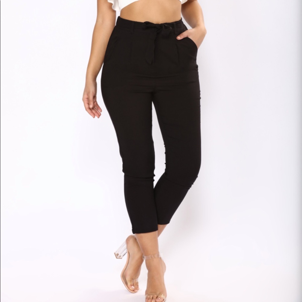 Work It Waist Tie Pants